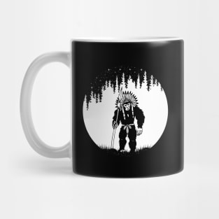 Bigfoot Native American Indian Mug